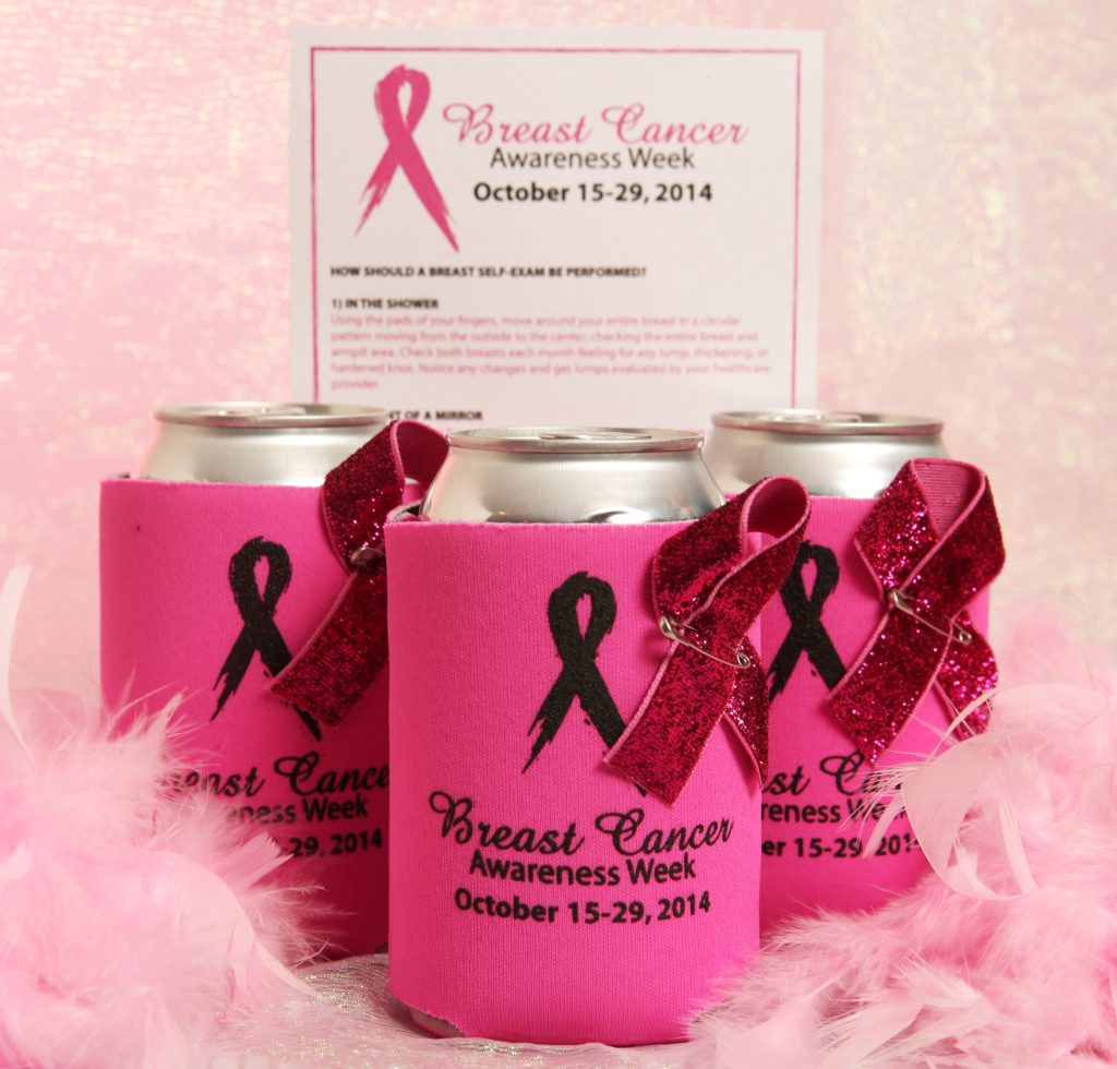 Personalized Breast Cancer Awareness Koozies