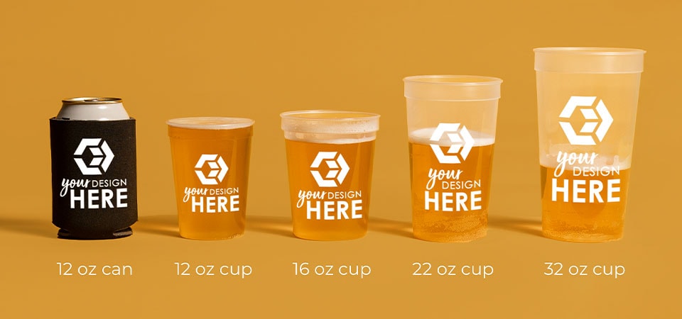 Totally Promotional - Cup Size Comparison