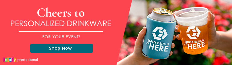 cheers to personalized drinkware for your event