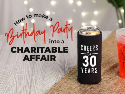 How to make a birthday party into a charitable affair