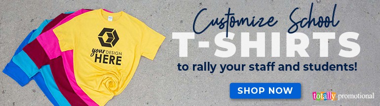 Customize school T-shirts to rally your staff and students!
