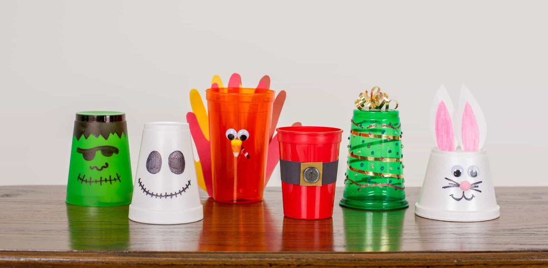 Kids' craft ideas with blank promotional items