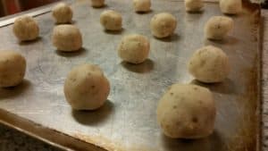 Baking Walnut Snowball Cookies