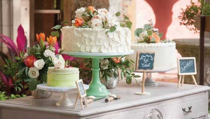 wedding timeline - cake