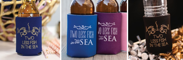 two less fish in the sea wedding can coolers