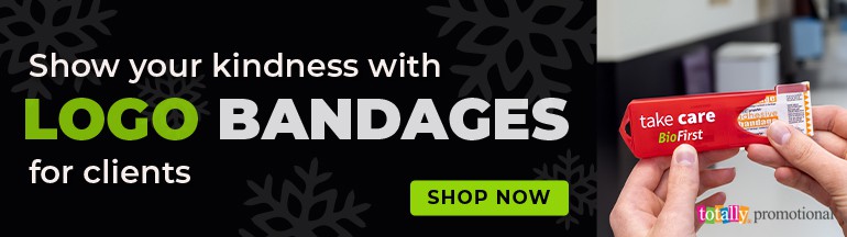 Show your kindness with logo bandages for clients