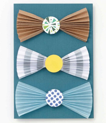 How to make a Bow Tie Father's Day Card