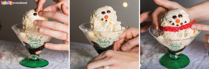 making Ice cream Snowmen