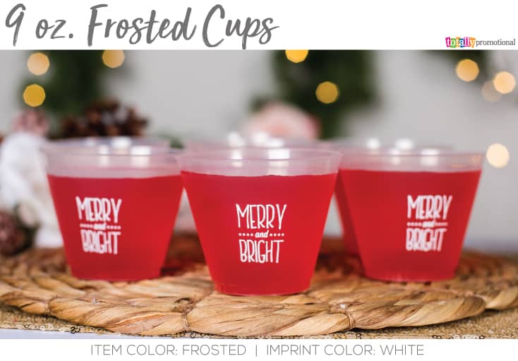Merry and Bright Custom Plastic Cups