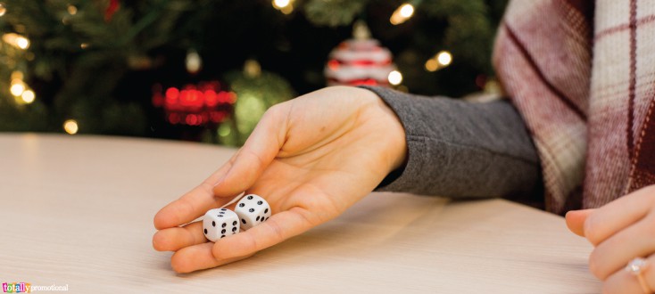 Rolling Dice at Holiday Scene