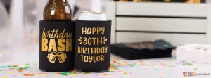 birthday can coolers