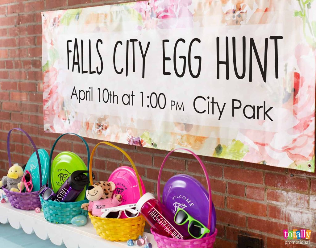 20 Easter Egg Hunt Ideas - Egg Hunt Banner & Easter Baskets