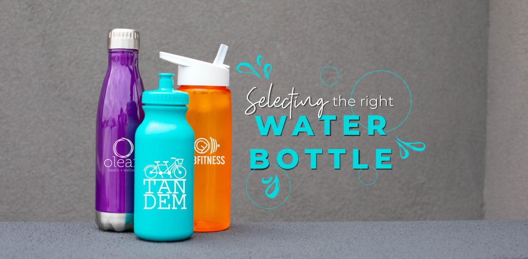 selecting the right water bottle graphic
