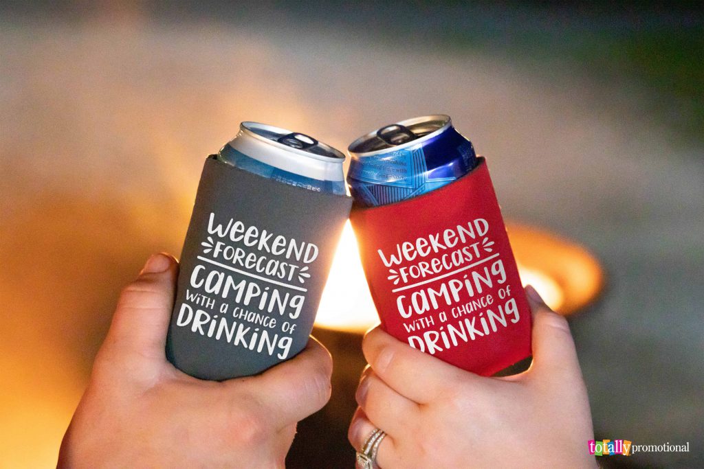 funny camping koozies