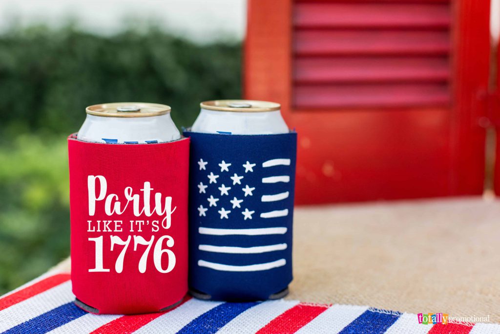 funny 4th of July koozies