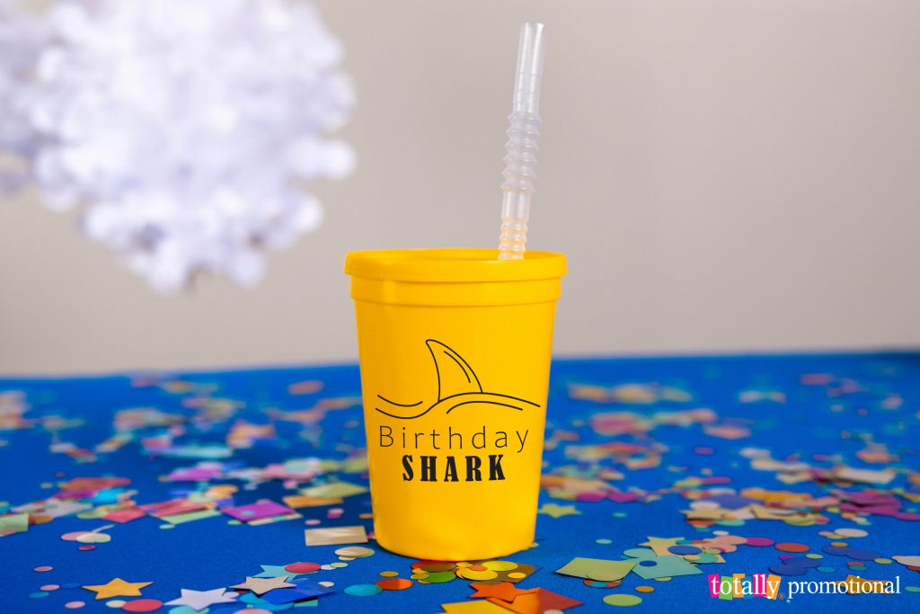 baby shark birthday party cups