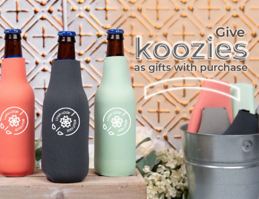 koozie gift with purchase