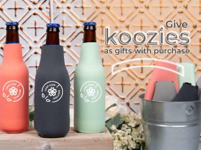 koozie gift with purchase
