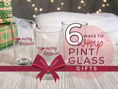 how to wrap a pint glass graphic