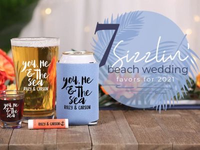 beach wedding favors graphic