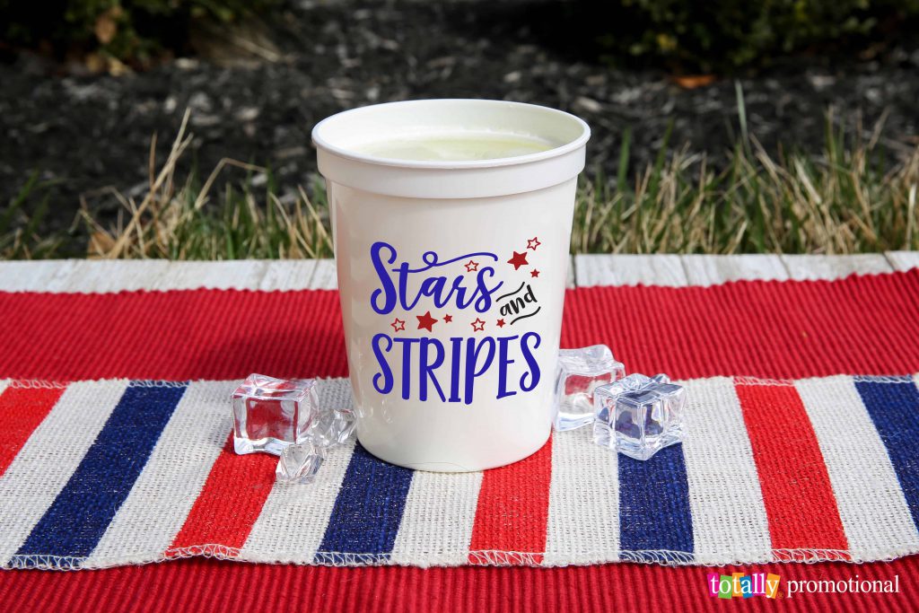 custom stars and stripes patriotic cups