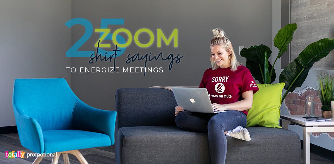 zoom shirt saying to energize meetings graphic