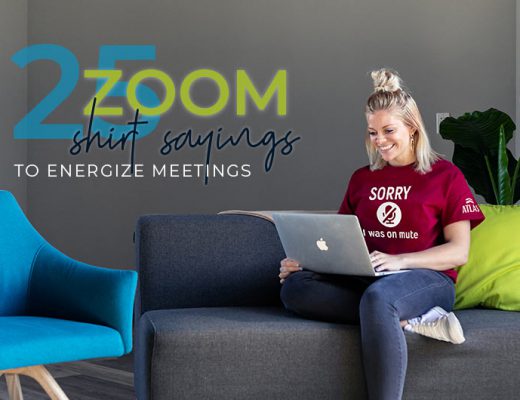 zoom shirt saying to energize meetings graphic