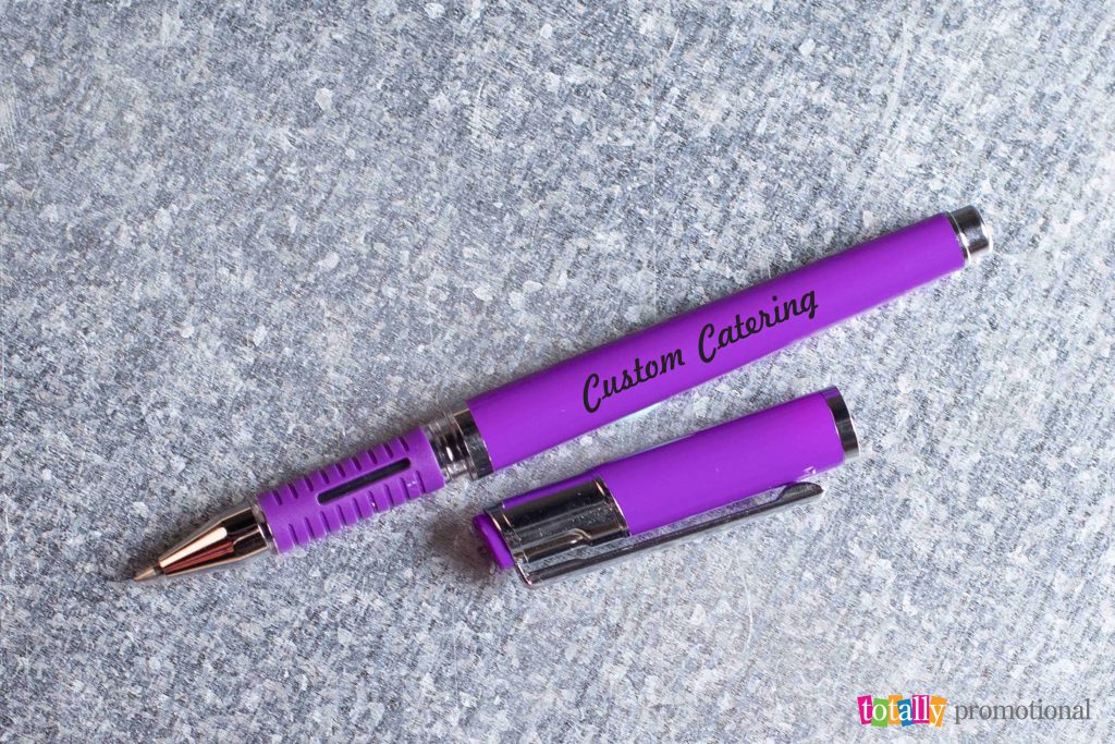 purple custom branded pen