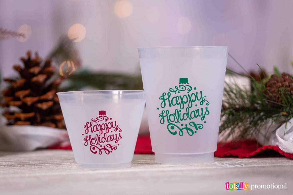 personalized frosted cups for the holidays