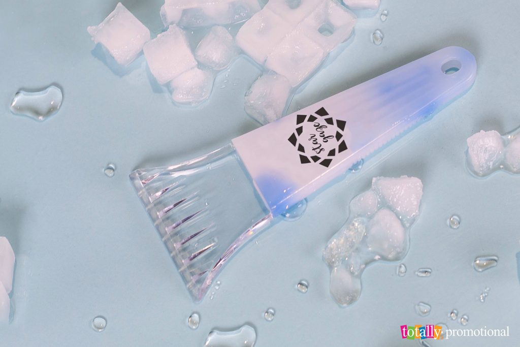 color changing ice scraper with logo