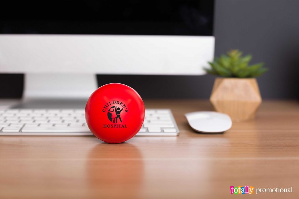 custom red stress ball