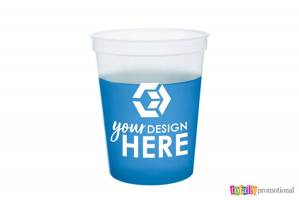 custom 16oz color-changing plastic stadium cup