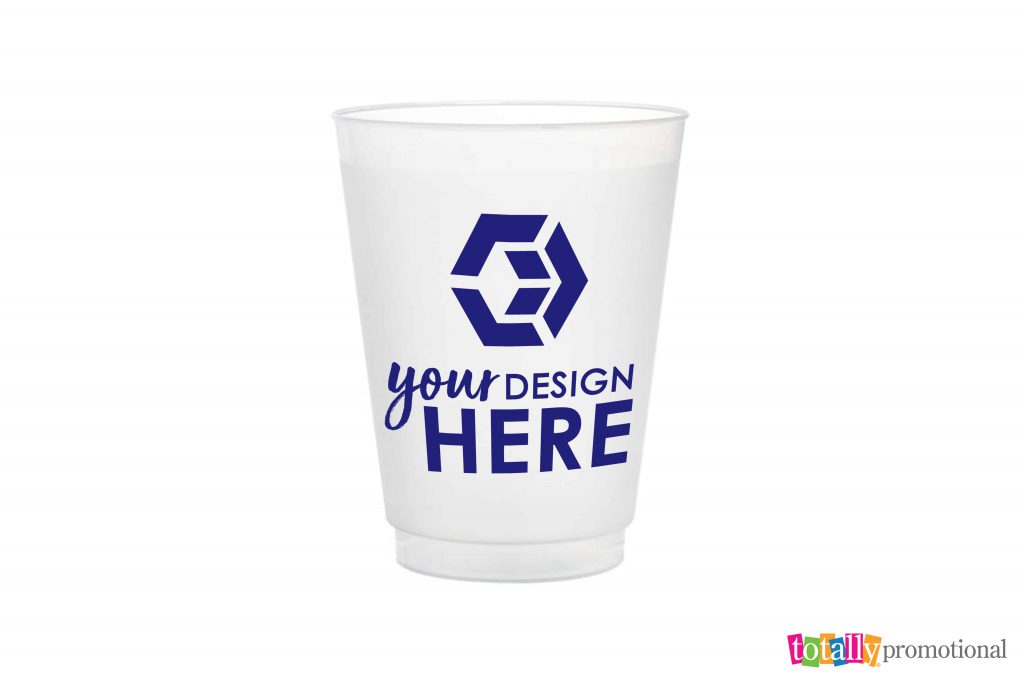 custom 16oz frosted plastic cup