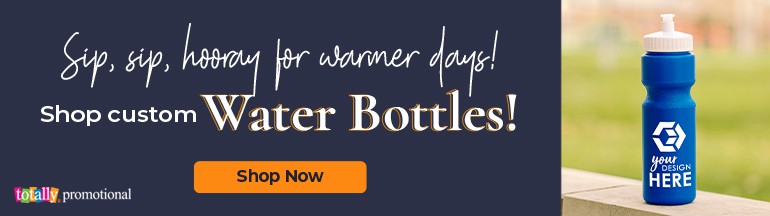 sip, sip hooray for warmer days! shop custom water bottles