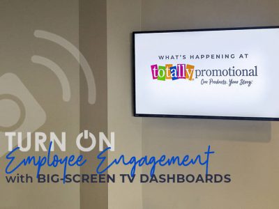 Turn on employee engagement with big-screen TV dashboards