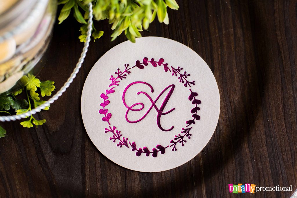 custom monogrammed wedding coasters