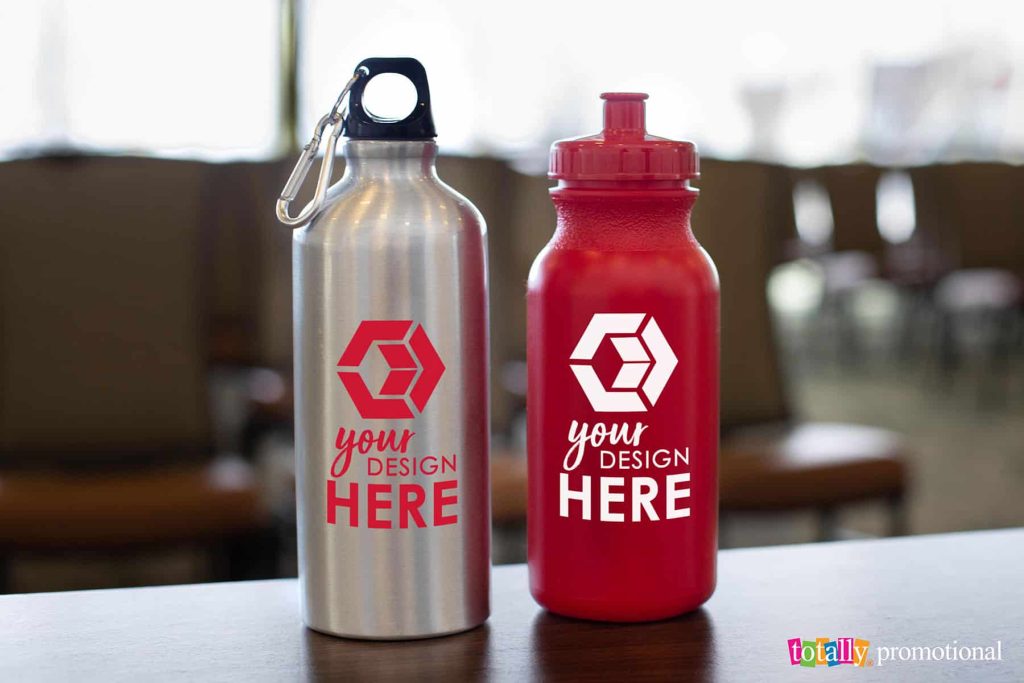 water bottles for trade shows