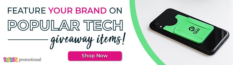 feature your brand on popular tech giveaway items