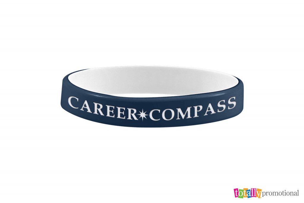 navy customized silicone wristbands