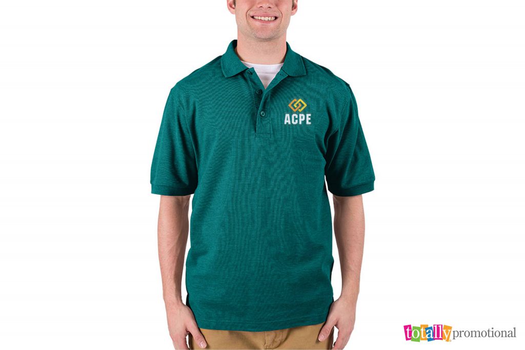 custom embroidered port authority silk touch polo