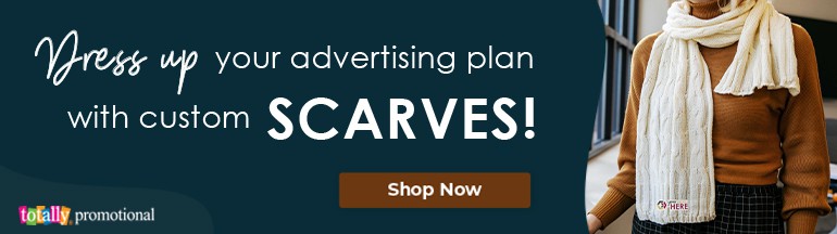 dress up your advertising plan with custom scarves