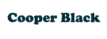 Cooper Black | bold display serif
