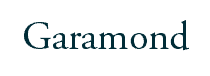 Garamond Regular | old-style serif