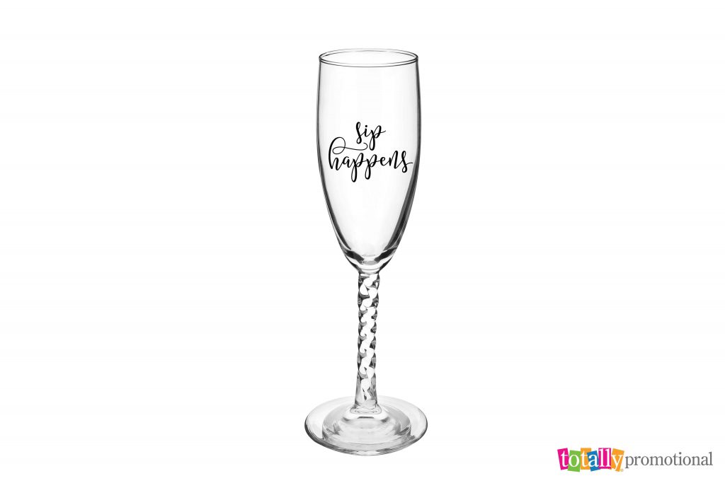 customized champagne glass