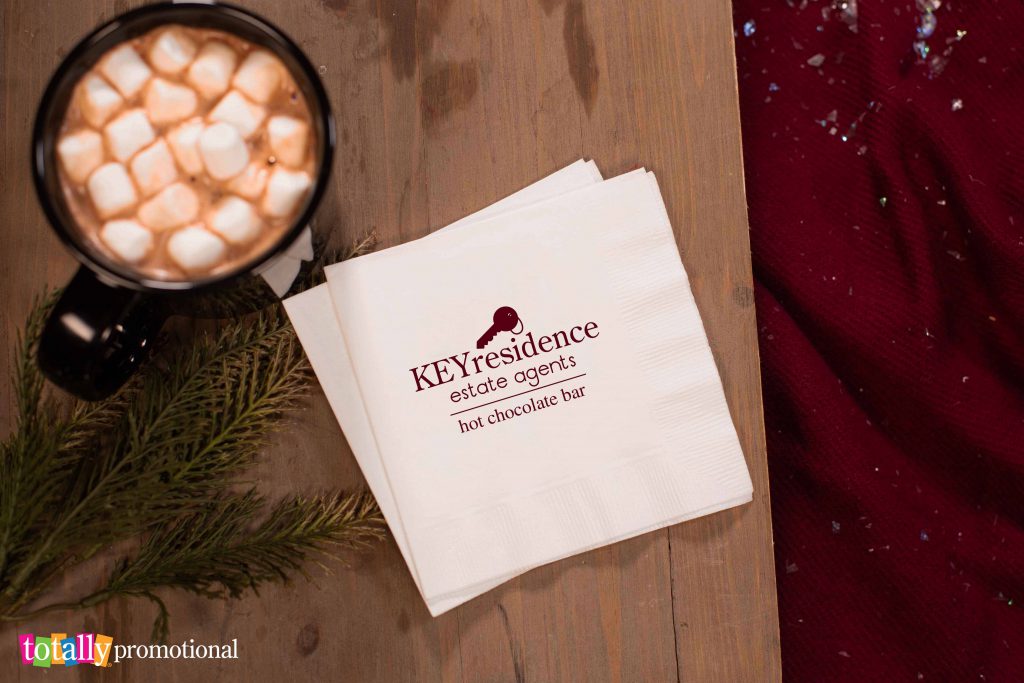 personalized cocktail napkins with business logo