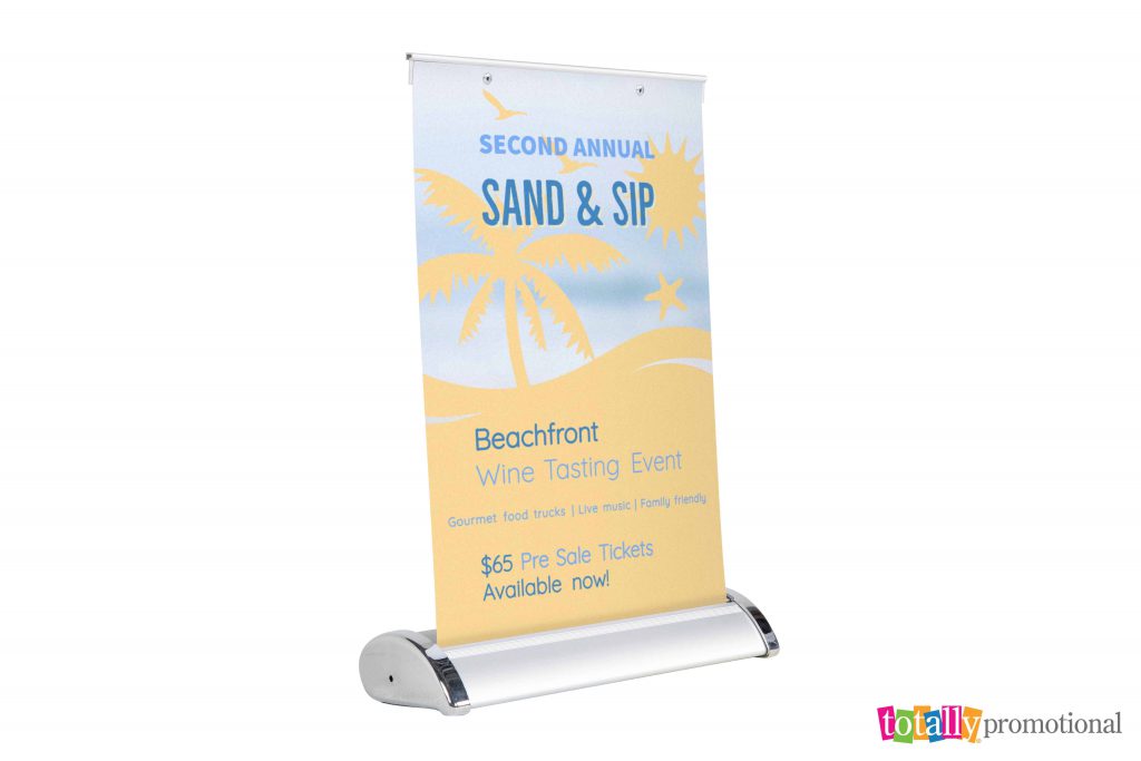 affordable tabletop retractable banner personalized