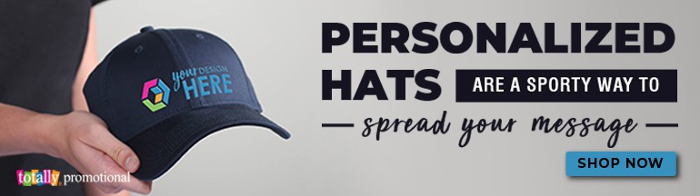 personalized hats are a sporty way to spread your message