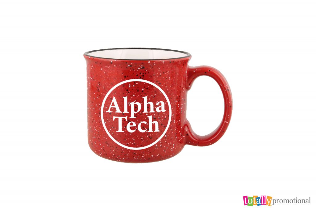 customized red mug for an employee gift