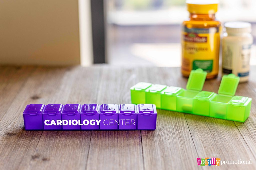 colorful weekly pill containers customized