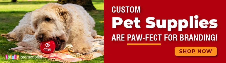 custom pet supplies are paw-fect for branding